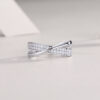 New Simple and Elegant S925 Silver Ring for Women, Niche Cross-border TikTok Live Hot-selling Moissanite Ring in Stock