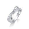 New Simple and Elegant S925 Silver Ring for Women, Niche Cross-border TikTok Live Hot-selling Moissanite Ring in Stock