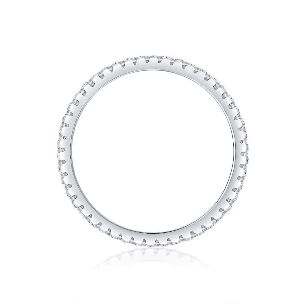 S925 Silver Parallel Universe Ring Moissanite Luxurious Inlay Ring Cross-border Amazon TikTok Hot Selling New Wholesale