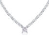 S925 Silver Necklace Moissanite Dazzling Pendant Fashion Clavicle Chain Accessories Gift Source Wholesale in Stock