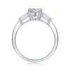 S925 Silver Ring Moissanite Closed Ring Cross-border Hot Sale New Source Spot Wholesale