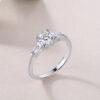 S925 Silver Ring Moissanite Closed Ring Cross-border Hot Sale New Source Spot Wholesale