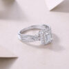 S925 Silver Daydream Ring Moissanite Luxurious Inlaid Ring Cross-border Temu Hot Sale New Amazon Wholesale