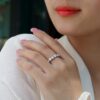 S925 Silver Ring Moissanite Full Body Ring Cross-border Etsy Hot Sale New Source Wholesale Spot Delivery