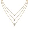 New niche ins layered necklace with a sense of sophistication for autumn and winter S925 silver European and American hot-selling Moissanite collarbone chain