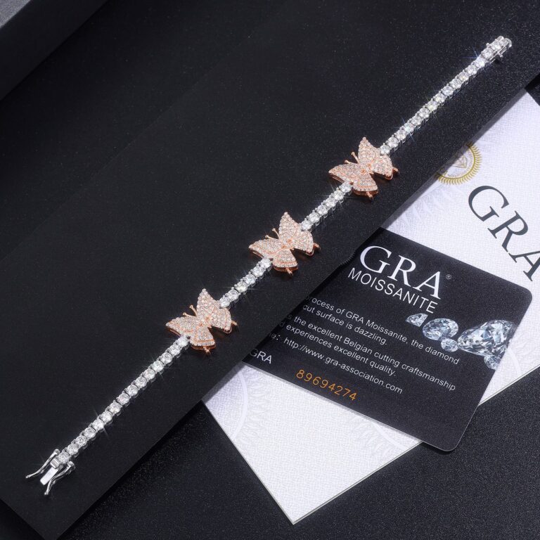 S925 silver Moissanite luxury inlaid bracelet European and American cross-border hot-selling bracelet TikTok live jewelry Guangzhou wholesale