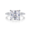 S925 Silver Dream Ring 10mm Moissanite New Women's Ring Cross-border TikTok Hot Selling Closed Ring Source