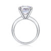 S925 Silver Dream Ring 10mm Moissanite New Women's Ring Cross-border TikTok Hot Selling Closed Ring Source