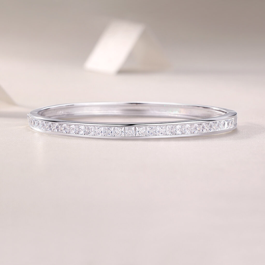 S925 Silver Moissanite Bracelet New Cross-border Hot-selling Bracelet TikTok Live Jewelry Guangzhou Wholesale