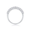 S925 Silver Hug Ring Moissanite Closed Ring Cross-border Temu Hot Sale New Source Factory Wholesale