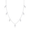 S925 silver necklace Moissanite pendant fashion clavicle chain cross-border hot-selling accessories source factory wholesale