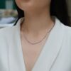 S925 Silver Moissanite Chain Necklace for Men and Women, Hot Selling New Clavicle Chain from Panyu Factory for Cross-border Trade