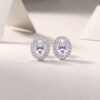 Cross-border S925 silver earrings Moissanite new hoop temu Amazon hot-selling earrings wholesale