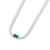 S925 Silver Glimmer Necklace New Fashion Emerald Silver Chain Source Factory In Stock Clavicle Chain Dropshipping