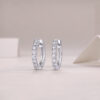 S925 Silver Earrings 2.0mm Moissanite New Model Hoop Live Cross-border Hot Selling Earrings Wholesale