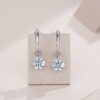 S925 silver hoop Moissanite new earrings cross-border hot-selling jewelry in stock Panyu factory wholesale