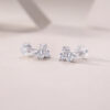 S925 Silver Earrings Moissanite New Hoop Earrings Temu Amazon Hot Selling Earrings In Stock Panyu Factory Wholesale