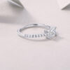 S925 Silver Big City Small Matters Ring Moissanite Closed Ring Cross-border Amazon Temu Hot Sale Source Wholesale