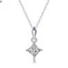 S925 Silver Main Character Necklace Moissanite Women's New Trendy Pendant with Chain Accessories Gift Live Broadcast In-stock Wholesale