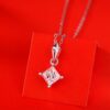 S925 Silver Main Character Necklace Moissanite Women's New Trendy Pendant with Chain Accessories Gift Live Broadcast In-stock Wholesale